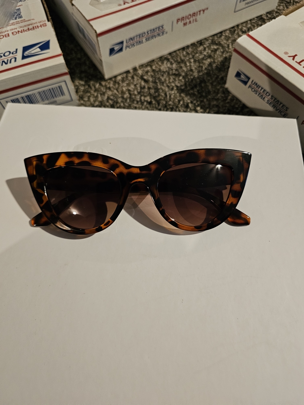 Tortoiseshell Cat Eye 2 Sunglasses - Brown